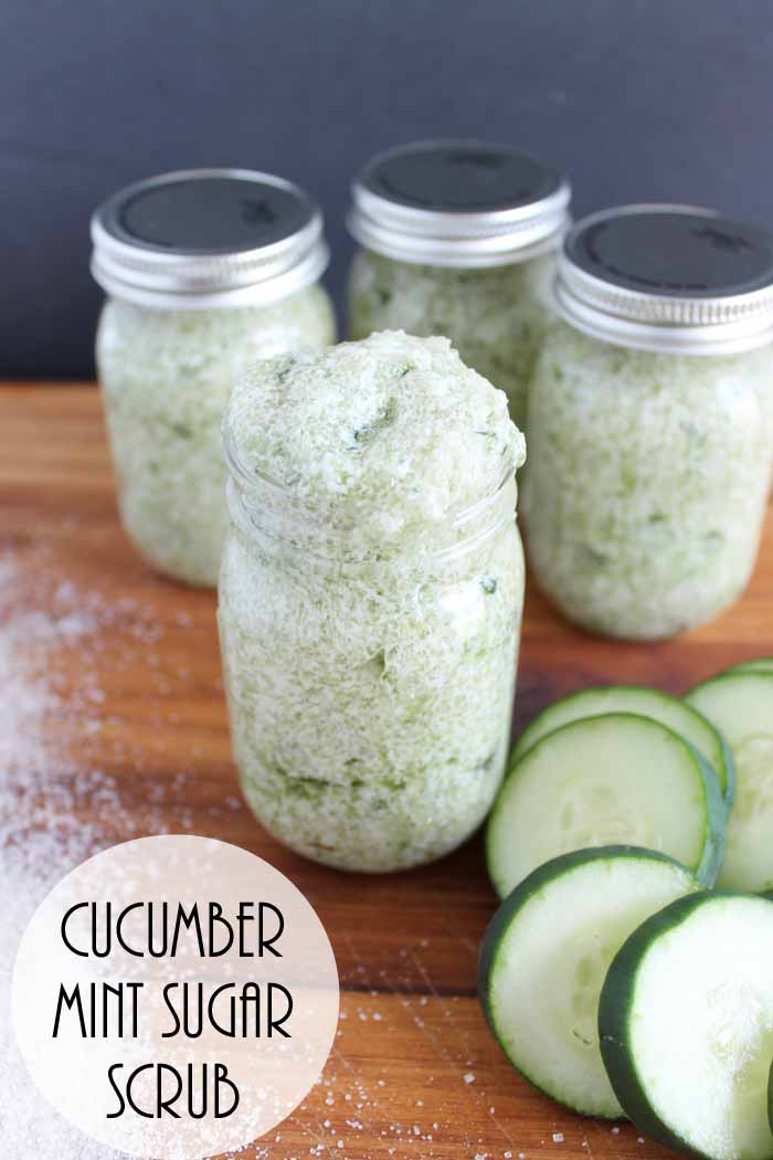 Refreshing Cucumber Mint Sugar Scrub Recipe - The Country Chic Cottage