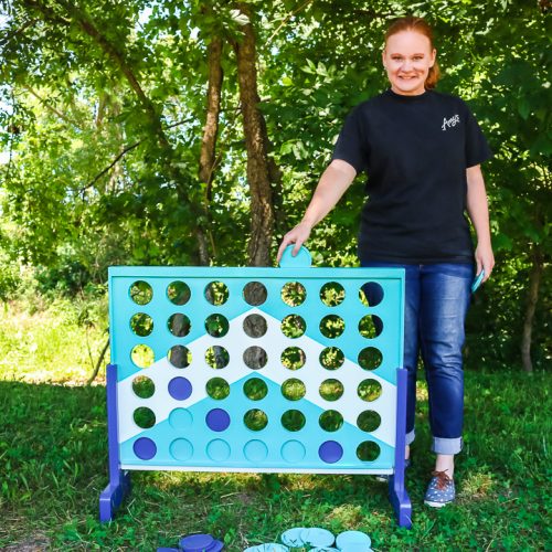 Diy Backyard Game Paint A Four In A Row Game Angie Holden The