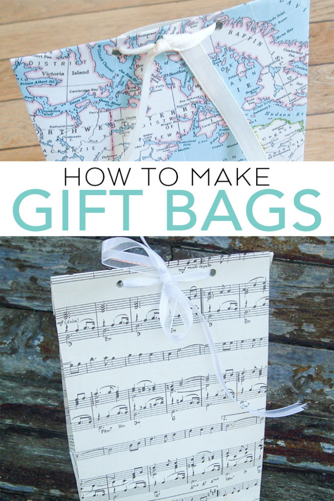 How to Make Gift Bags from Paper - Angie Holden The Country Chic Cottage