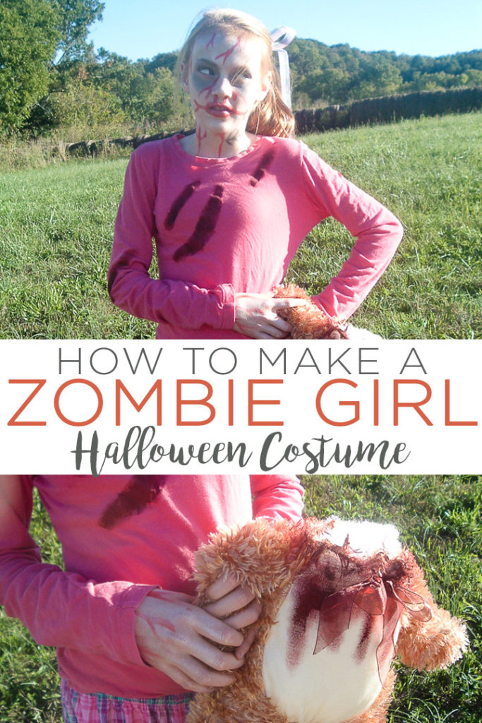 An Easy-to-Make DIY Zombie Girl Costume - Angie Holden The Country Chic ...