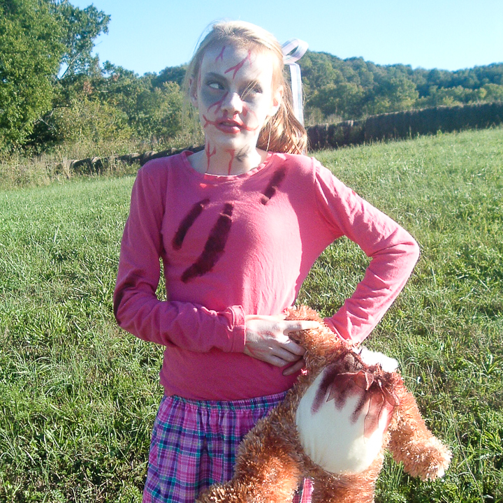 An Easy-to-Make DIY Zombie Girl Costume - Angie Holden The Country Chic  Cottage