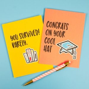 Printable Funny Graduation Cards by Hey Let's Make Stuff