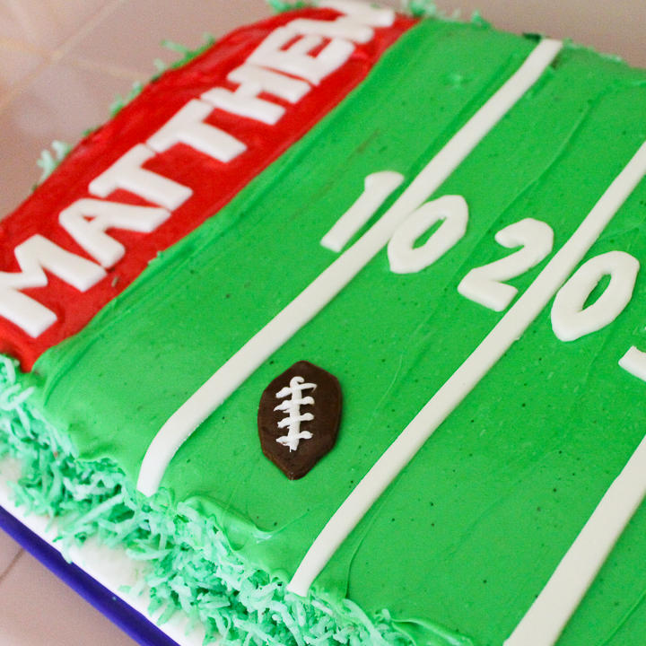 Football Field Fun Cake