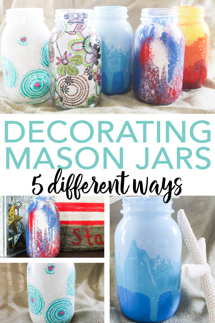 Tall mason jars  Mason jar crafts, Painted mason jars, Mason jar  centerpieces