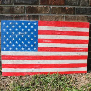 large plywood flag for indoors or out