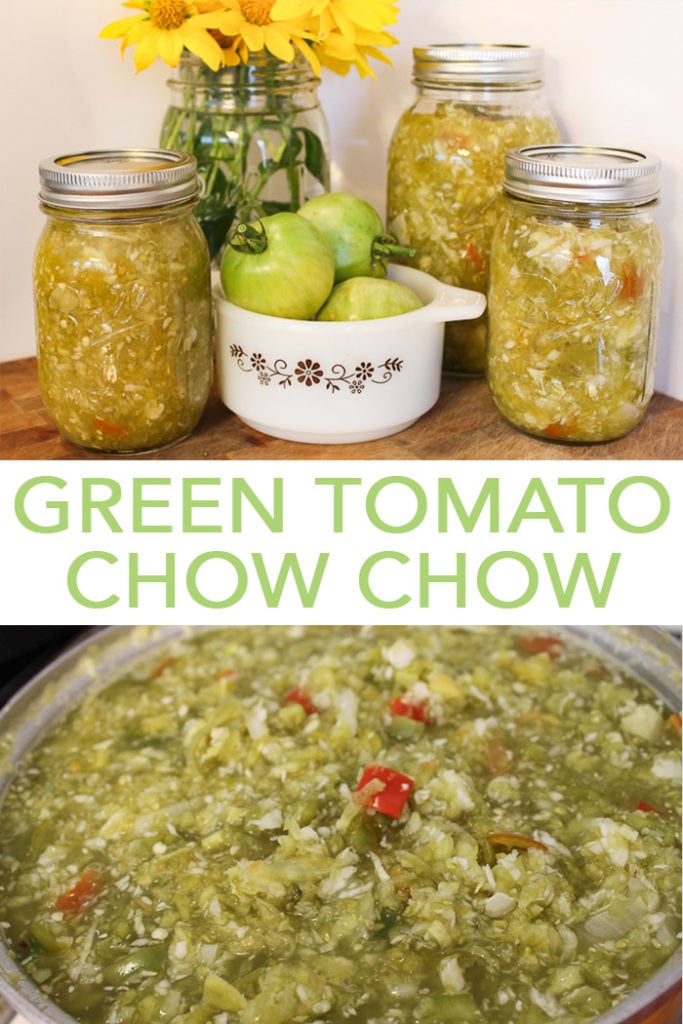 The Best Green Tomato Chow Chow Recipe - Angie Holden The Country Chic ...