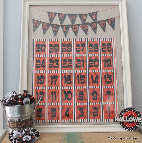 Easy DIY Halloween Countdown Calendar