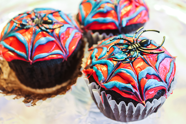 The Easiest Spiderman Cupcakes Ever - Angie Holden The Country Chic Cottage