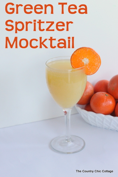 Green Tea Spritzer Mocktail - The Country Chic Cottage