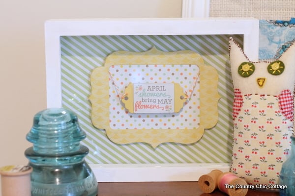 Spring Art Sign with We R Memory Keepers