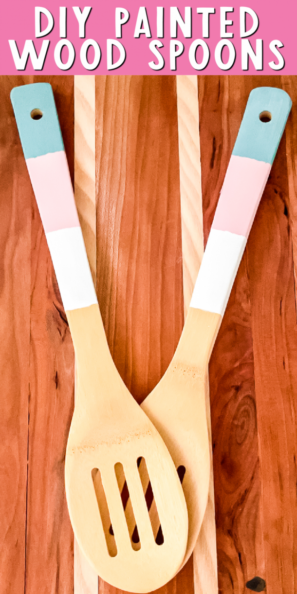 DIY Painted Wooden Spoons With Chalk Paint Angie Holden The Country   Painted Wood Spoons 610x1220 