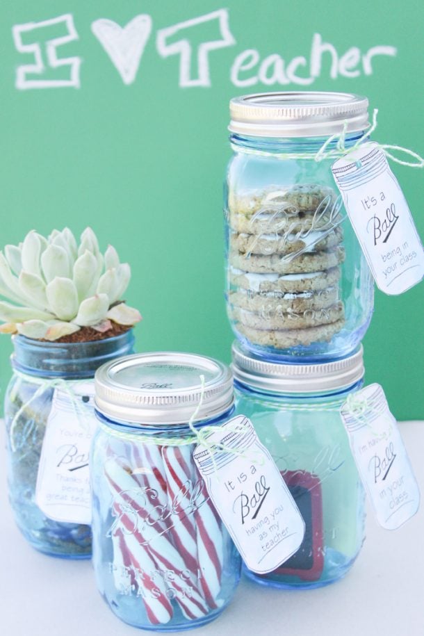 Teacher Appreciation Gift Ideas in a Mason Jar - Angie Holden The ...