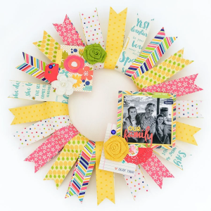 Paper Patterned Wreath by The Kingtson Home