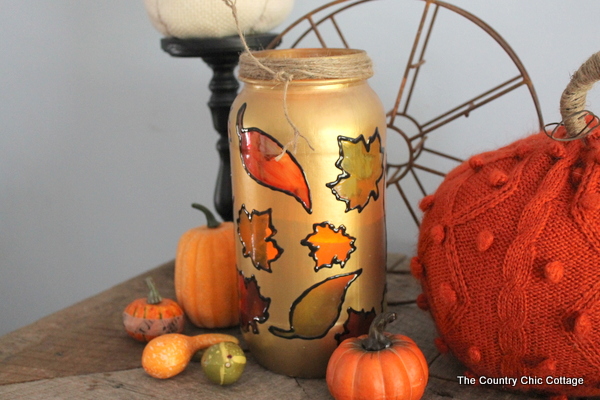 Fall Jar Luminary   The Country Chic Cottage