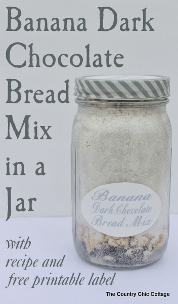 Banana Dark Chocolate Bread Mix In a Jar