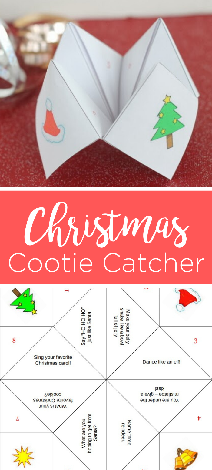 Christmas Cootie Catcher The Country Chic Cottage