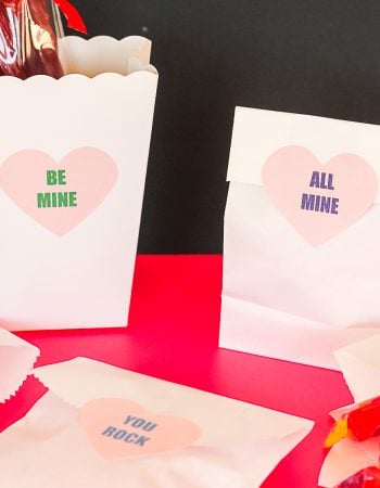 free printable heart shaped labels for treats