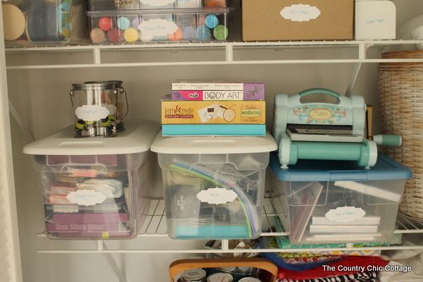 Organizing Scrapbook Supplies - Angie Holden The Country Chic Cottage