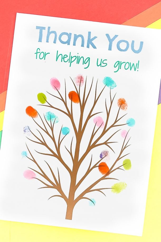 Customized Fingerprint Tree Gift For Teachers - Angie Holden The ...