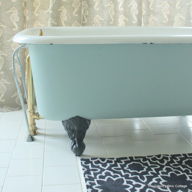 Painting a Clawfoot Tub Angie Holden The Country Chic Cottage