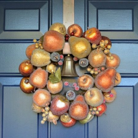 Sugared Fruit Wreath For Fall by Mad in Crafts