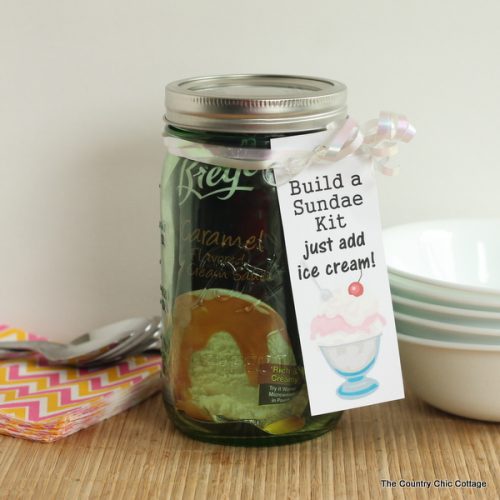 Build a Sundae Kit Gift in a Jar - Angie Holden The Country Chic Cottage