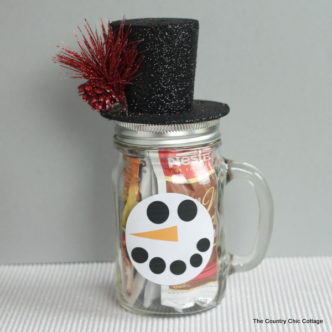 Snowman Hot Chocolate Jars Gift Idea - Angie Holden The Country Chic ...