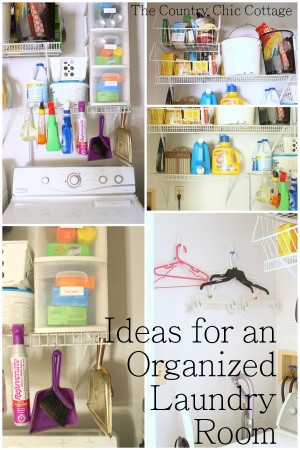 Ideas for an Organized Laundry Room - Angie Holden The Country Chic Cottage