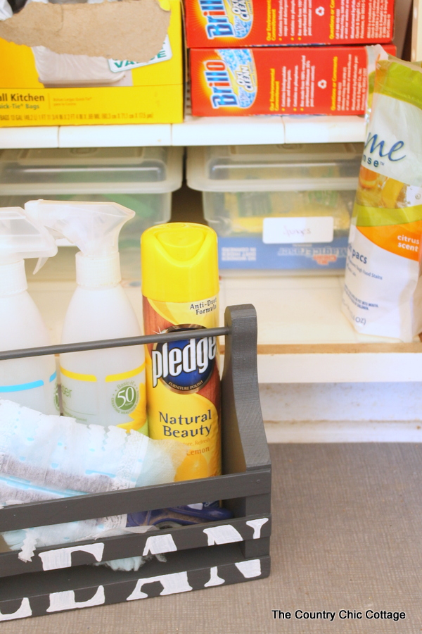How To Organize Cleaning Supplies In A Pretty Cleaning Caddy