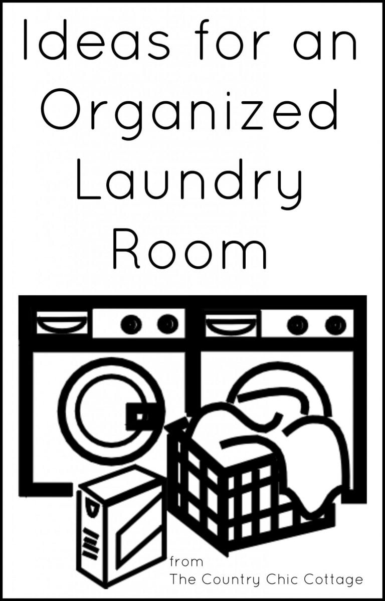 Ideas for an Organized Laundry Room - Angie Holden The Country Chic Cottage