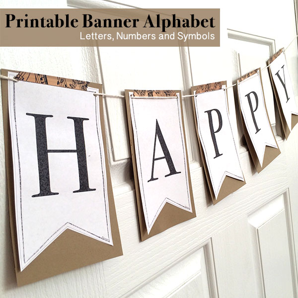 Printable Full Alphabet For Banners The Country Chic Cottage