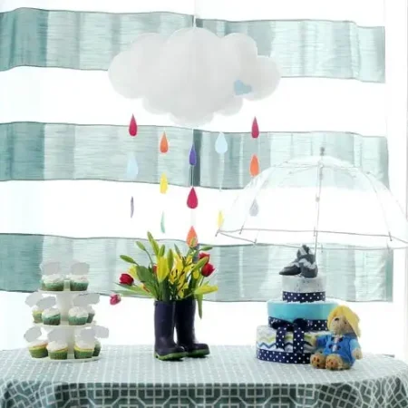 April Showers Diaper Cake by Glue Sticks