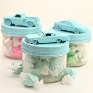 DIY Favor Car Jars by Intimate Weddings