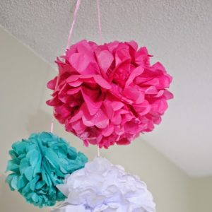 Easy DIY Tissue Paper Flower Poof Decorations by Director Jewels