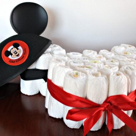 Mickey Mouse Diaper Cake by Desert Chica