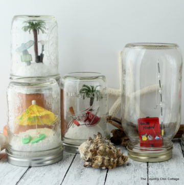 Beach Mason Jar Terrarium - Angie Holden The Country Chic Cottage