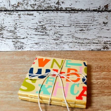 Alphabet Coasters from Albion Gould