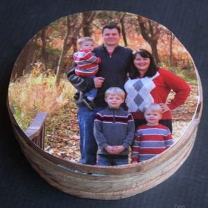 DIY Wooden Photo Coasters from Mom Endeavors