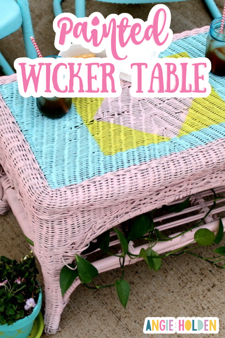 Painting Wicker Furniture Tutorial Angie Holden The Country Chic Cottage   Painted Wicker Table Pinterest Pin 2 768x1152 