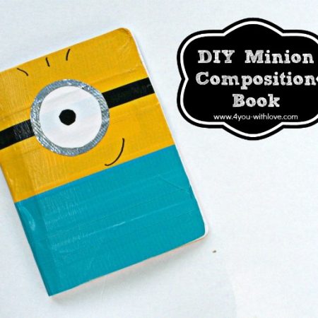 DIY Minion Composition Book by 4you with Love