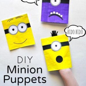 DIY Minion Puppets For Kids by Artsy Momma