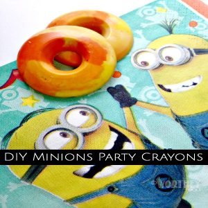 DIY Minions Party Crayons by This Worthy Life