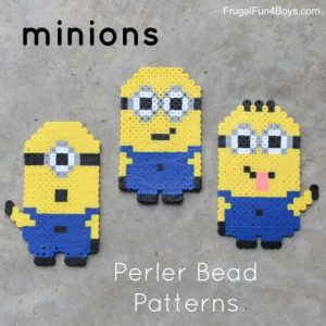 Minions Perler Bead Patterns by Frugal Fun 4 Boys