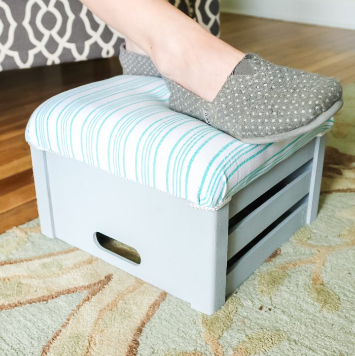 DIY Footstool You Can Make from a Crate The Country Chic Cottage