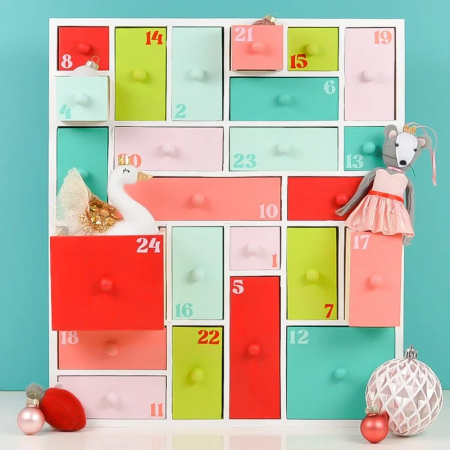 Easy Wooden Advent Calendar + Advent Calendar Filler Ideas by Hey Let's Make Stuff