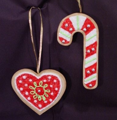 Faux Christmas Cookie Ornaments by Beth Watson