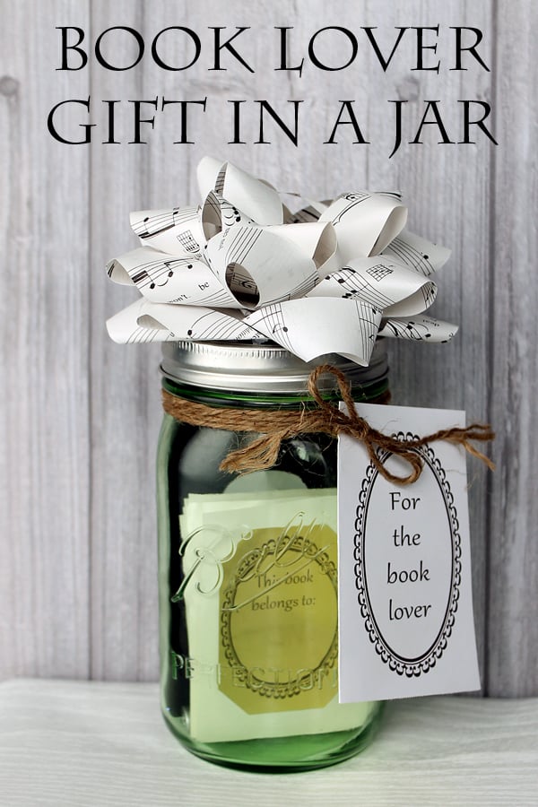 Book Lover Gift in a Jar  Arts and Crafts Idea - Angie Holden The Country  Chic Cottage