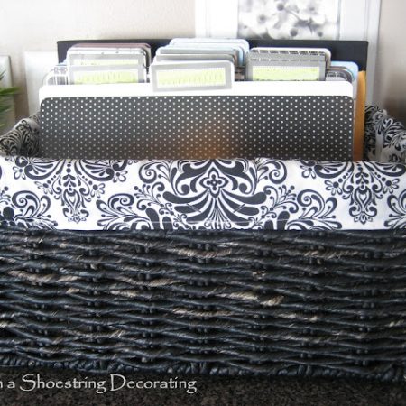 Decorative Baskets by Chic On A Shoe String Decorating Blog