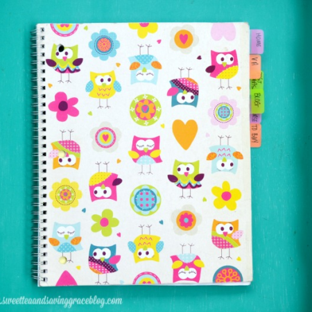 Notebook by Sweet Tea and Saving Grace Blog