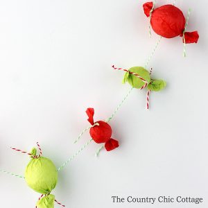 Make this Christmas candy garland for your tree this holiday season! A quick and easy craft that is perfect for kids!